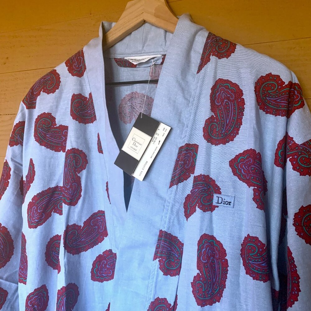 Christian Dior "Monsieur" Paisley Robe NWT